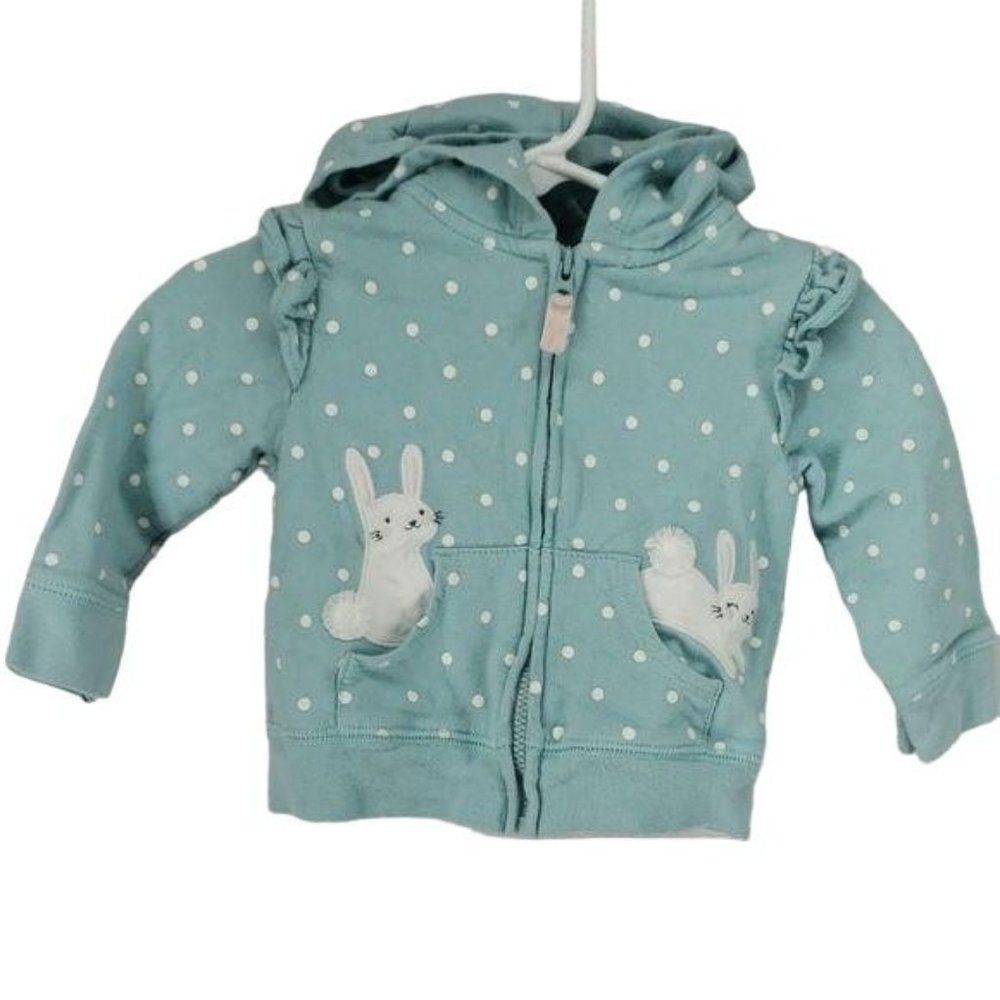 Carter’s Infant Polka Dot Bunny easter Hood jacket‎
